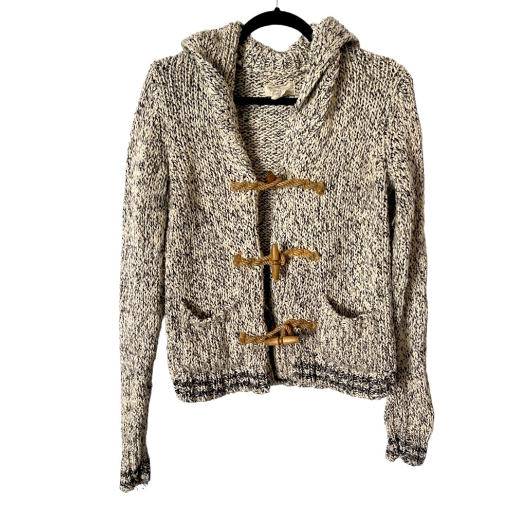 Denim & Supply Ralph Lauren Cotton Shawl Collar Sweater with Wooden Toggle Close